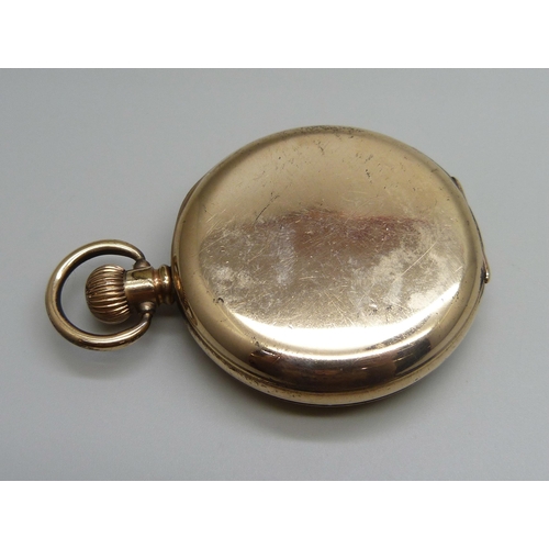 964 - A Waltham top-wind pocket watch, 10 years rolled gold case