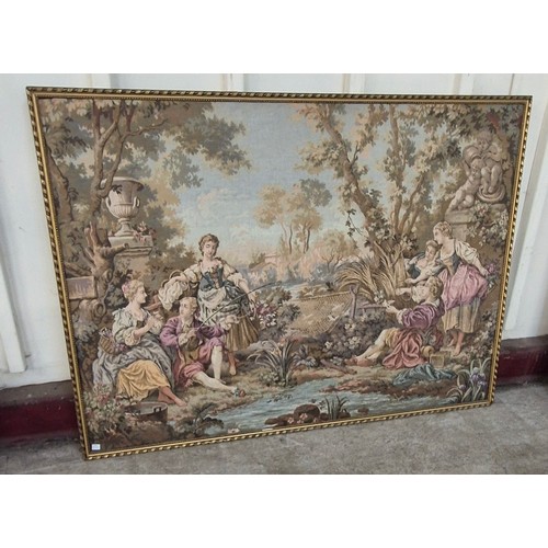 321 - A large Brussels style tapestry, framed