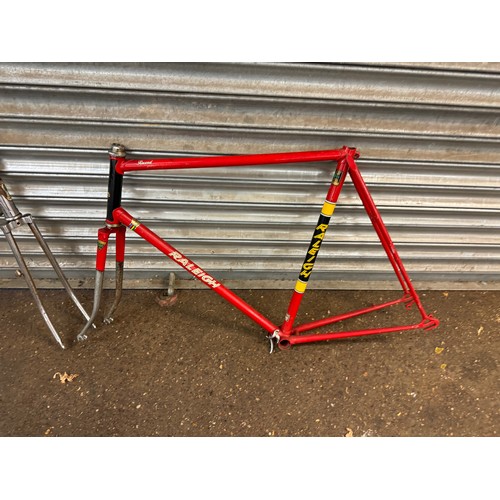 5132A - 2 vintage Raleigh bike frames