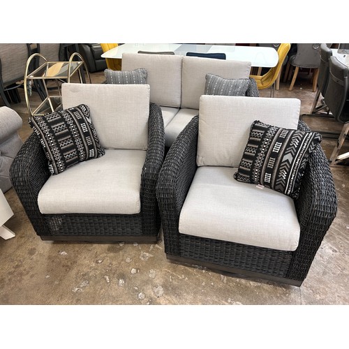 3121A - Agio Cameron 4 piece Woven Deep Seating Set, Original RRP £1416.66 + Vat (4214-3) *This lot is subje... 