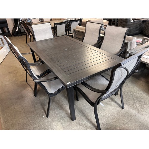 3176 - Agio Alki 7 piece Sling Dining Set, Original RRP £833.33 + Vat (4214-1) *This lot is subject to Vat