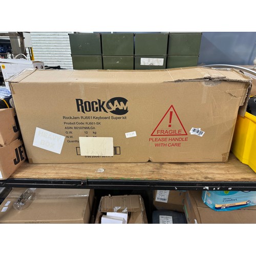 5266 - A Rockjam RJ661 keyboard super kit- boxed and unused