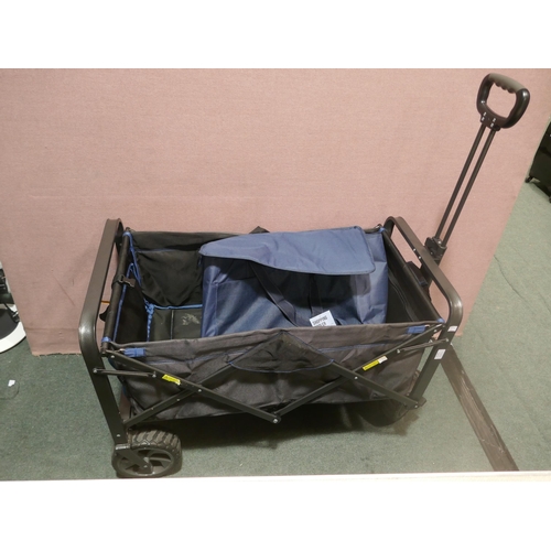 6120 - Keep Cool Navy Cooler Bag, Steel Folding Wagon Xl (338-418,428) *This lot is subject to Vat