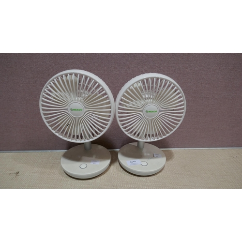 6140 - Meaco Portable Fan 2 Pack (338-431) *This lot is subject to Vat