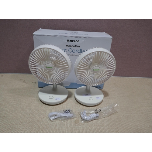 6144 - Meaco Portable Fan 2 Pack (338-138) *This lot is subject to Vat