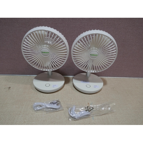 6144 - Meaco Portable Fan 2 Pack (338-138) *This lot is subject to Vat