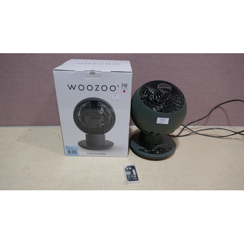 6148 - Iris Woozoo Grey Desk Fan With Remote  (338-74) *This lot is subject to Vat