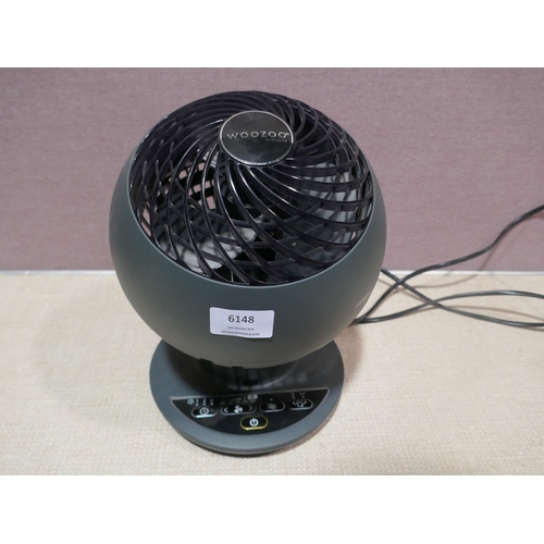 6148 - Iris Woozoo Grey Desk Fan With Remote  (338-74) *This lot is subject to Vat