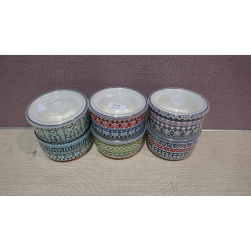 6164 - Microwavable Bowls With Lids ( 1 Lid Missing)(338-113) *This lot is subject to Vat