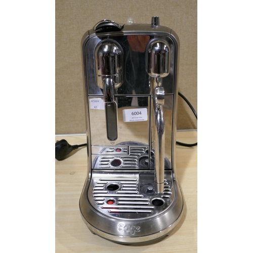 6004 - Sage Creatista Plus Stainless Steel  Coffee Machine - model - Bne800Bs , Original RRP £224.99 + Vat ... 