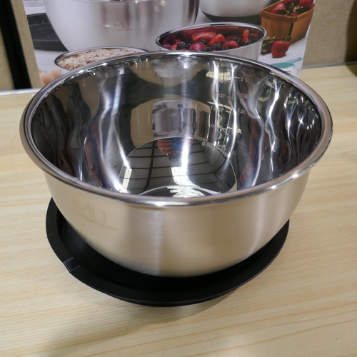 6005 - Miu stainless steel mixing bowl set (338-42) *This lot is subject to Vat