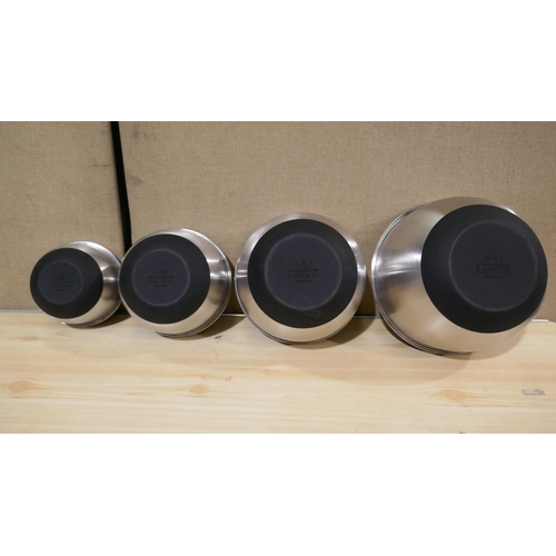 6005 - Miu stainless steel mixing bowl set (338-42) *This lot is subject to Vat