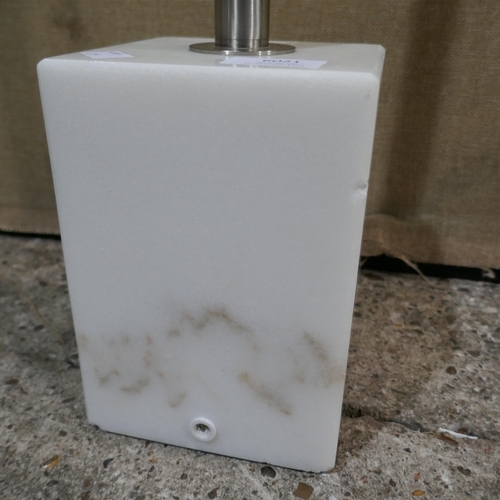 6021 - Led Pillar Floor Lamp With Marble Base - No Power Lead  (338-225) *This lot is subject to Vat