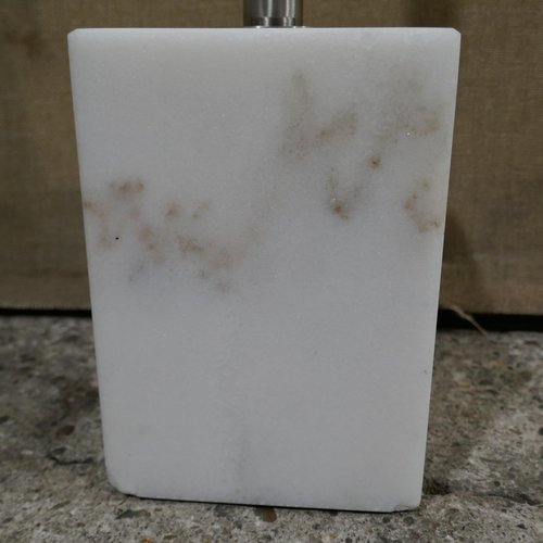 6021 - Led Pillar Floor Lamp With Marble Base - No Power Lead  (338-225) *This lot is subject to Vat