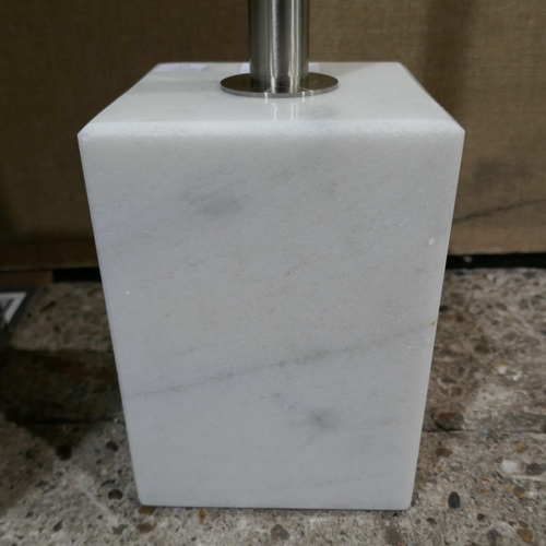 6022 - Led Pillar Floor Lamp With Marble Base -  No Power Lead   (338-191) *This lot is subject to Vat