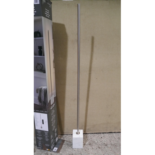 6022 - Led Pillar Floor Lamp With Marble Base -  No Power Lead   (338-191) *This lot is subject to Vat