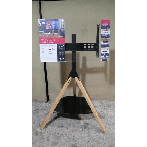 6028 - Hoxton Tri-pod Oak Tv Stand, Original RRP £149.99 + Vat (338-347) *This lot is subject to Vat