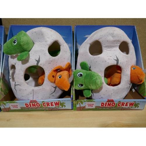 6029 - Five x Dino Crew Dog Toy (338-331,332,333,334,335) *This lot is subject to Vat