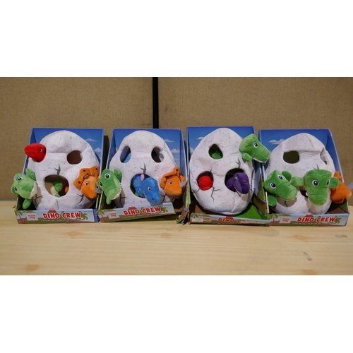 6030 - Four x Dino Crew Dog Toy  (338-327,328,329,330) *This lot is subject to Vat