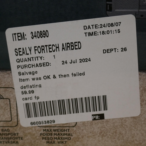 6033 - Sealy Fortech Airbed with Built In Pump  (338-315) *This lot is subject to Vat