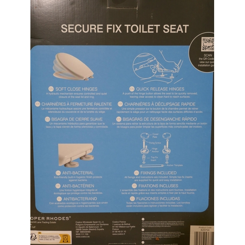 6254 - Roper Rhodes Secure Fix Toilet Seat (338-222) *This lot is subject to Vat