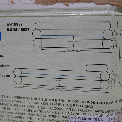 6257 - H2Ogo! Family Lounge Pool 3.05M X 2.13M X 68Cm  (338-253) *This lot is subject to Vat