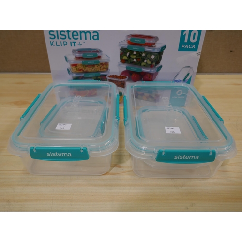 6264 - Sistema Klip It Plus Container storage Set    (338-218) *This lot is subject to Vat