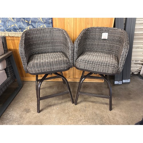 3167 - A pair of Conway high dining chairs  * This lot is subject to vat