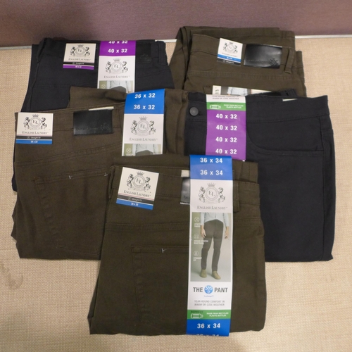 6233 - English Laundry trousers x 5, various colours and sizes (L335) *This lot is subject to VAT