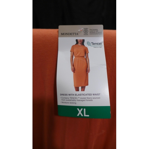 6236 - A quantity of Mondetta dresses with elasticated waist in orange, various sizes (L337) *This lot is s... 