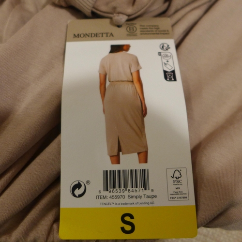 6237 - A quantity of Mondetta dresses with elasticated waist in simply taupe, various sizes (L337)  *This l... 