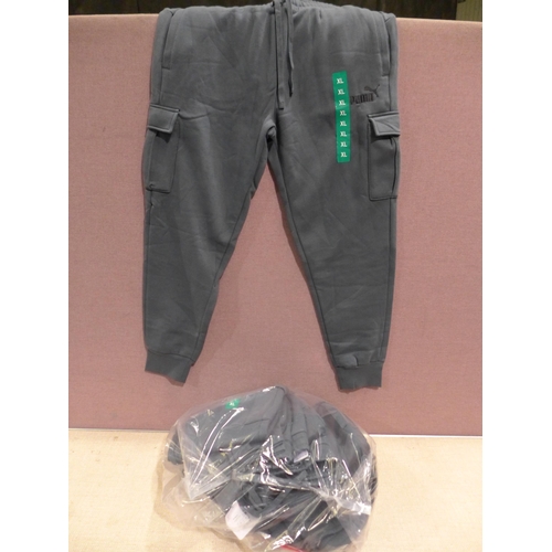 6239 - Puma mens joggers x 4 in dark slate, size XL (L337)  *This lot is subject to VAT