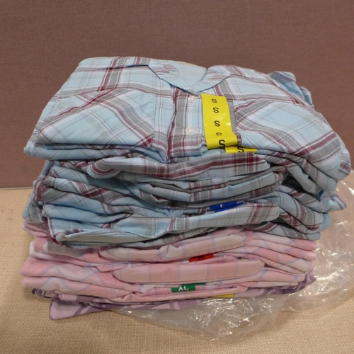 6241 - A large quantity of Jacks Girlfriend womens shirts in blue, pink, purple, various sizes with tags (L... 