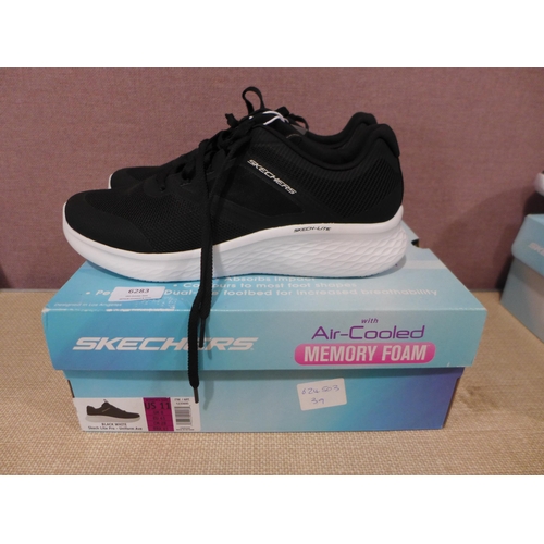 6283 - Skechers Lite Pro trainers, black/white, size UK 8 (L337)  *This lot is subject to VAT