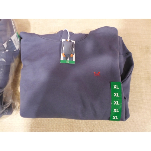 6295 - Crew clothing pullover hoodies x 4, in blue, size XL, all with tags, (L337)  *This lot is subject to... 