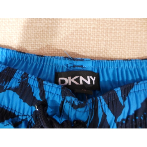 6302 - DKNY mens swimming shorts, x 11 in blue, various sizes (L337)  *This lot is subject to VAT