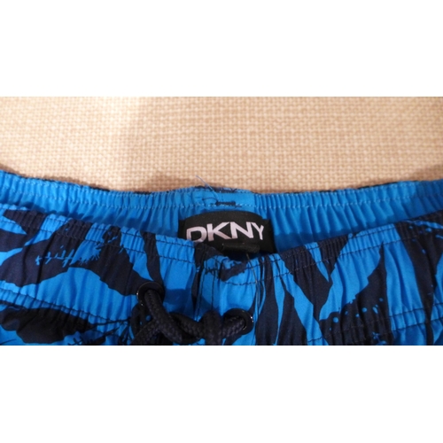 6303 - DKNY mens swimming shorts, x 11 in blue, various sizes (L337)  *This lot is subject to VAT