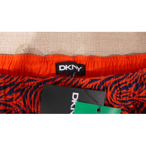 6303 - DKNY mens swimming shorts, x 11 in blue, various sizes (L337)  *This lot is subject to VAT