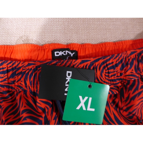 6305 - DKNY mens swimming shorts x 12 in red various sizes, (L337)  *This lot is subject to VAT