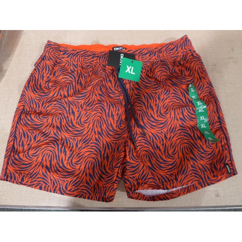 6306 - DKNY mens swimming shorts x 12 in red various sizes, (L337)  *This lot is subject to VAT