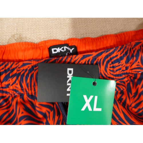 6306 - DKNY mens swimming shorts x 12 in red various sizes, (L337)  *This lot is subject to VAT