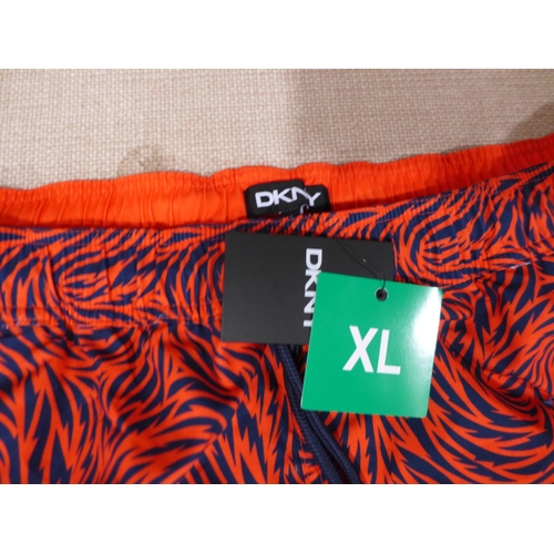 6307 - DKNY mens swimming shorts x 12 in red various sizes, (L337)  *This lot is subject to VAT