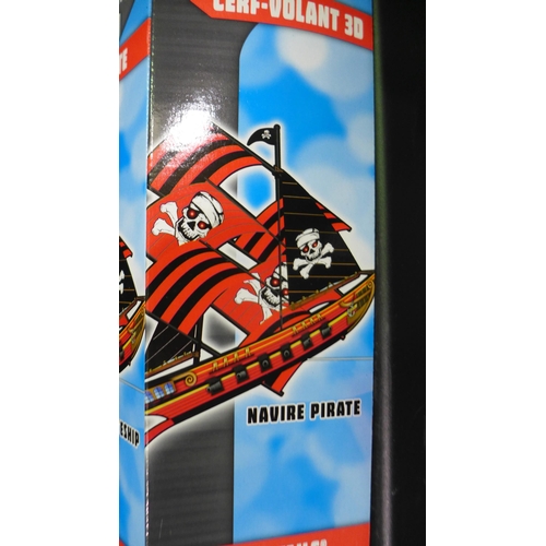 6344 - Seven X Kites Super-Sized Pirate Ship Kites  (338-298,299,300,301,302,303,304) *This lot is subject ... 