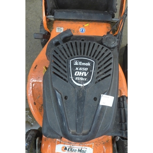 5184 - An Oleo-Mac Series G self propelled lawn mower with EMak K650, 159cc engine and collector box