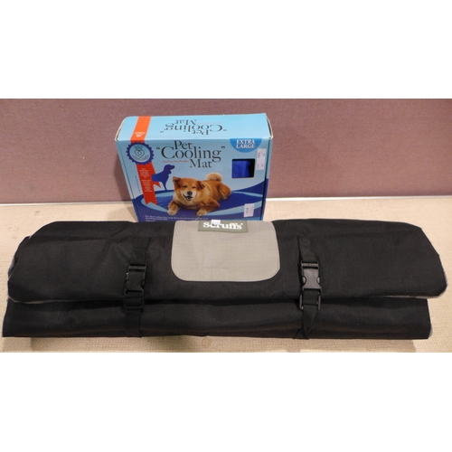 6218 - Cool Club Dog Cooling Mat XL, Scruffs Roll Up Travel Bed 100 X 70Cm (338-181,197) *This lot is subje... 