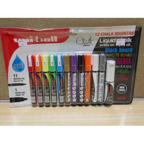 6048 - Uni-Ball Liquid Chalk Markers, Duracell AAA Optimum Batteries (338-213,241) *This lot is subject to ... 