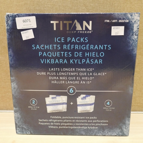 6071 - Titan High Performance Ice Pack Set (338-339) *This lot is subject to Vat