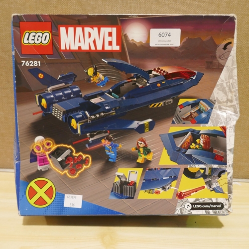 6074 - Lego Marvel X-Men Blackbird Jet (338-236) *This lot is subject to Vat