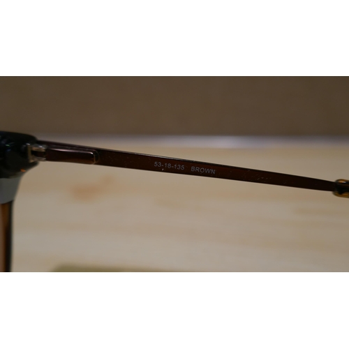 6077 - Rayban Tort Plastic Glasses, Wittnauer Ines Brown Plastic Glasses - Both Damaged (338-411,412) *This... 