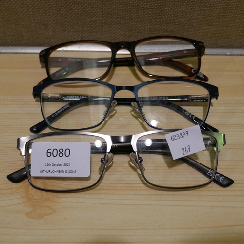 6080 - Fgx Mens Classic Reading Glasses (338-269) *This lot is subject to Vat